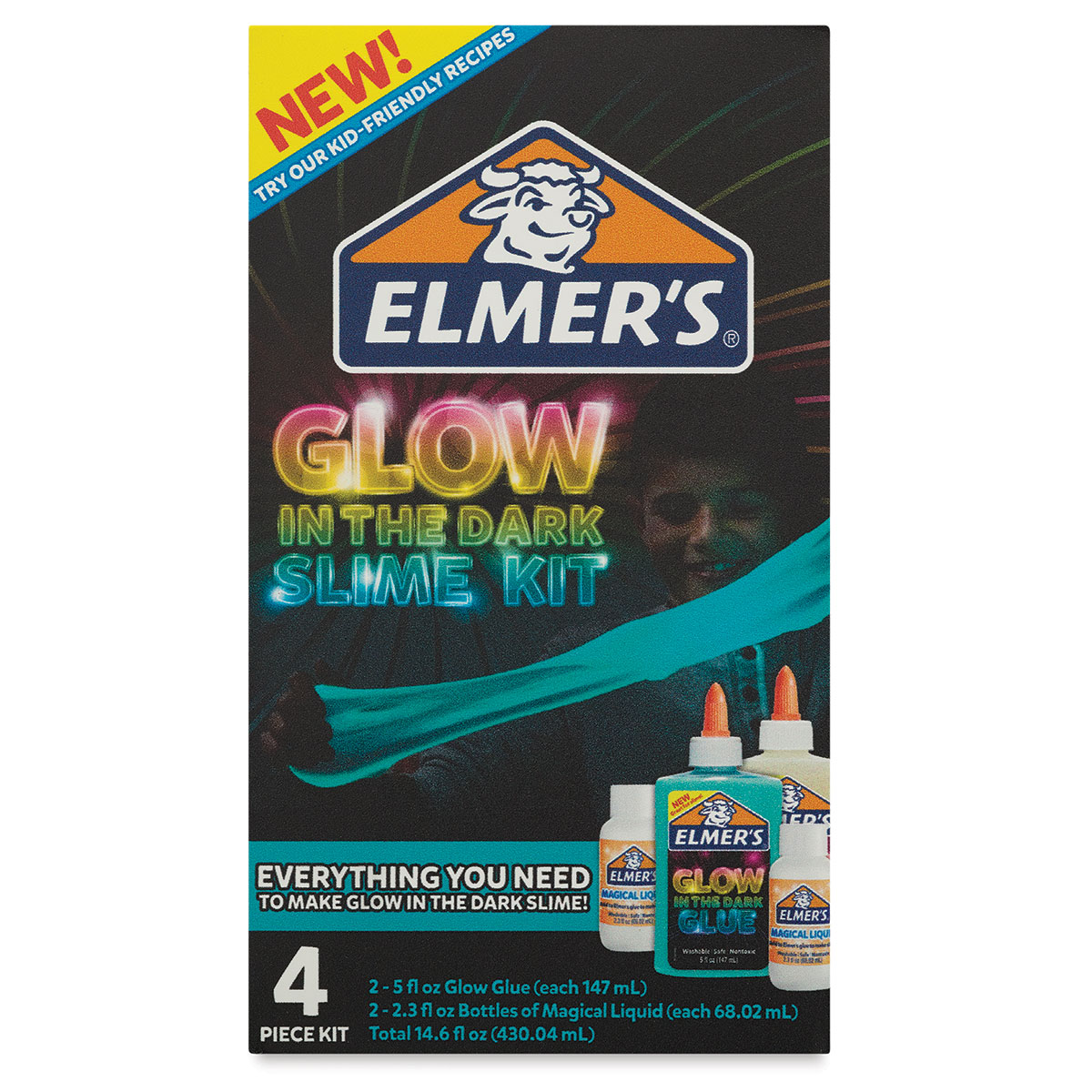 MAKING FLUFFY SLIME WITH THE NEW ELMER'S GLOW IN THE DARK GLUE 