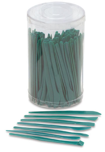 Jack Richeson Modeling Tool Set, Assorted size, Plastic, Green, Set of 7