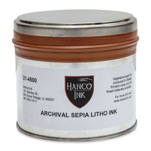 Hanco Standard Palette Litho Ink - 1 lb, Sepia