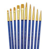 Royal & Langnickel Golden Taklon Acrylic Handle Classroom Brush Assortments