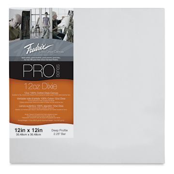 Open in modal - Fredrix Pro Series Dixie Museum Profile Canvas - 12" x 12", 2-1/4" Profile