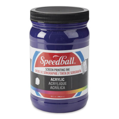 Speedball Permanent Acrylic Screen Printing Ink - Violet, Quart