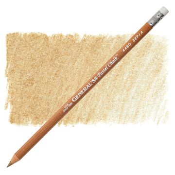 Open in modal - General's Pastel Chalk Pencil - Sepia pencil and swatch