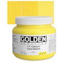 Golden Heavy Body Artist Acrylics - Cadmium Yellow Medium, 32 oz Jar
