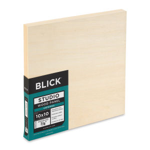 Blick Studio Artists' Wood Panel - Flat Cradle, 10" x 10", 7/8" Cradle