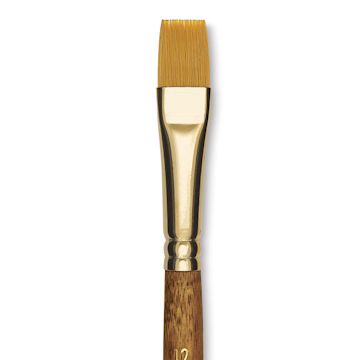 Open in modal - Blick Studio Decorative Brush - Flat, Short Handle, Size 12 close up