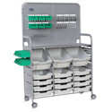 Gratnells Makerspace Cart - Silver with Light Gray