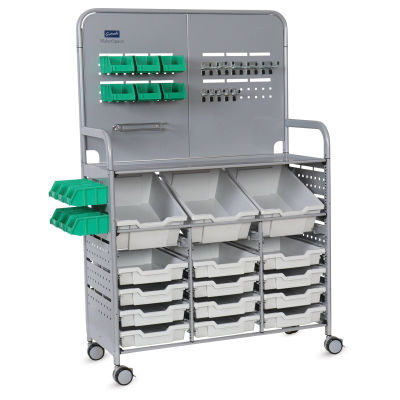 Gratnells Makerspace Cart - Silver with Light Gray 