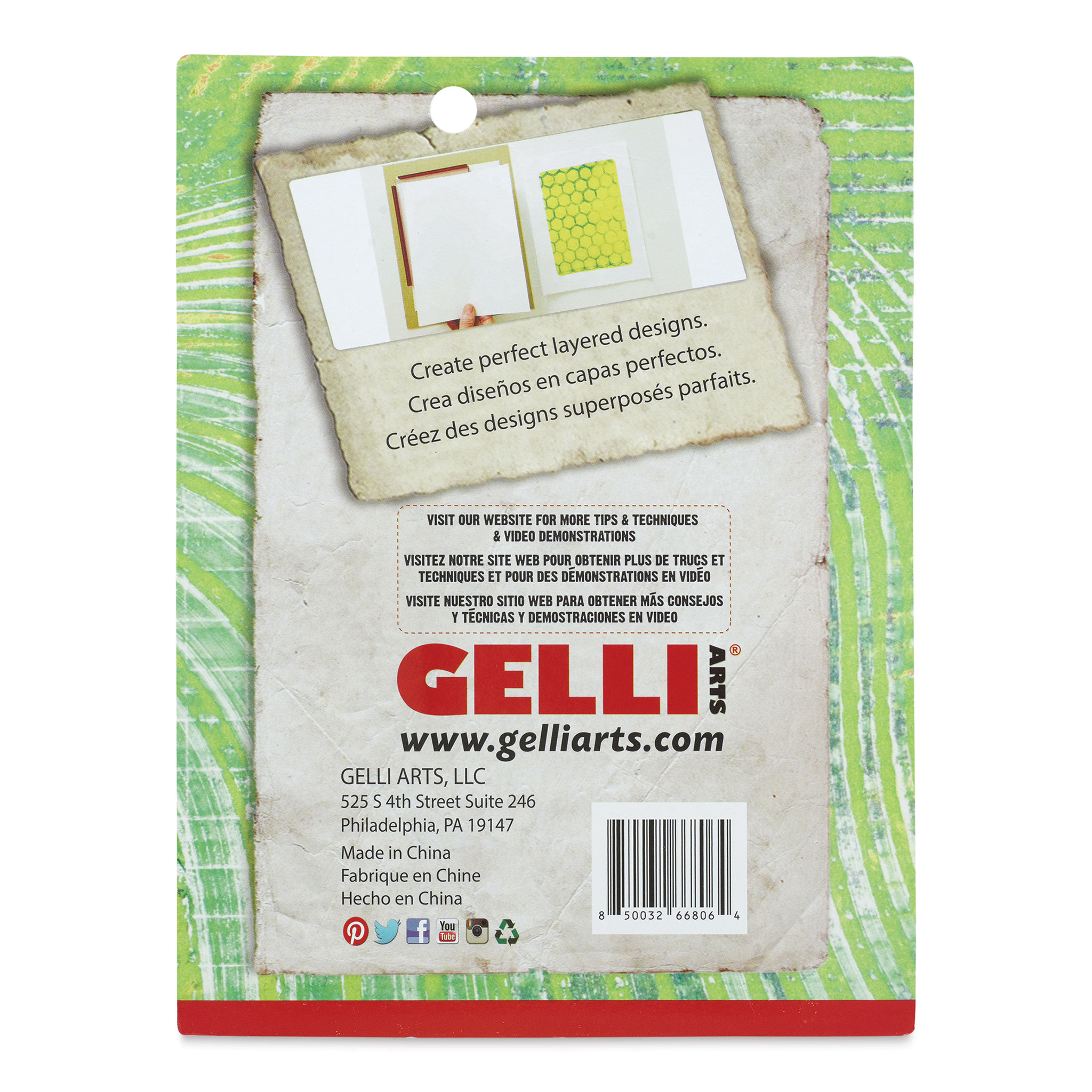 Gelli Arts Mini Placement Tool - 5W x 7L x 3/8H
