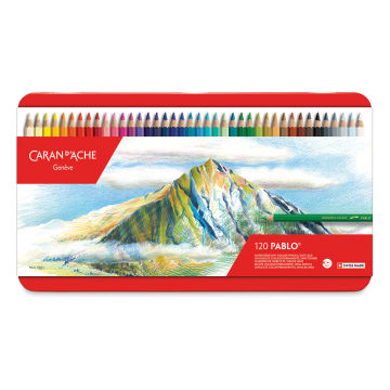 Caran d'Ache Pablo Colored Pencil Set - Assorted Colors, Set of 120, Front Cover