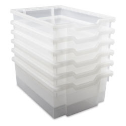 Gratnells Trays and Accessories - Deep Tray F2, Pkg of 6, Translucent