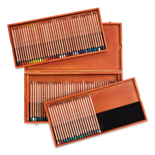 Derwent Lightfast Colored Pencils Wooden Box 100