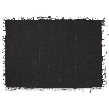 Black Ink Thai Criss Cross Paper - Single Sheet of Black paper shown 