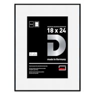 Deha Design Tribeca Frame - Black, 18" x 24", 12" x 18" Mat