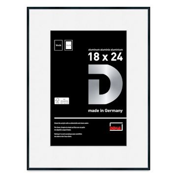 Open in modal - Deha Design Tribeca Frame - Black, 18" x 24", 12" x 18" Mat