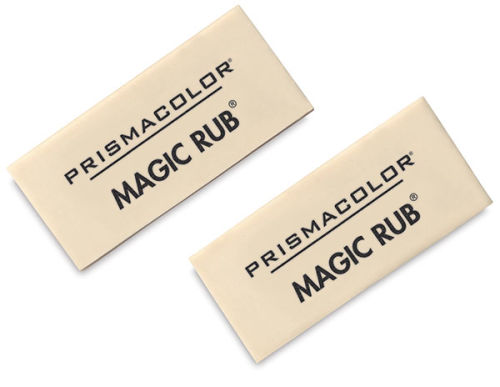 Prismacolor Magic Rub Vinyl Drafting Erasers, 12-Count