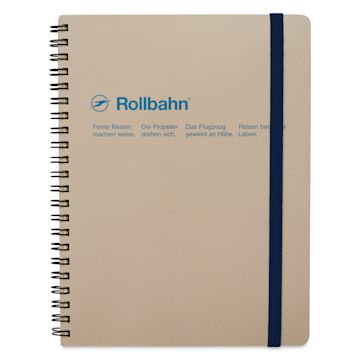 Open in modal - Delfonics Rollbahn Classic Spiral Notebook - Greige, A5, front