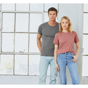 Bella Canvas Unisex T-shirts - Couple standing wearing T-shirts
