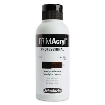 Open in modal - Schmincke Primacryl Professional Fluid Acrylic - Vandyke Brown, 250 ml bottle