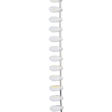 Open in modal - John Bead Crystal Lane DIY Glass Garden Bead Single Strand - Teardrops, Crystal Aurora Borealis