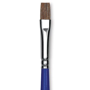 Open in modal - Blick Scholastic Pony Brush - Bright, Short Handle, Size 6 close up