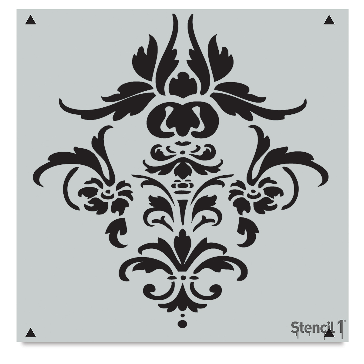 Stencil1 Stencil - Damask, Repeat Pattern, 11