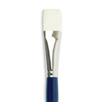 Silver Brush Bristlon Stiff White Synthetic Brush - Bright, Size 12, Short Handle (close-up)