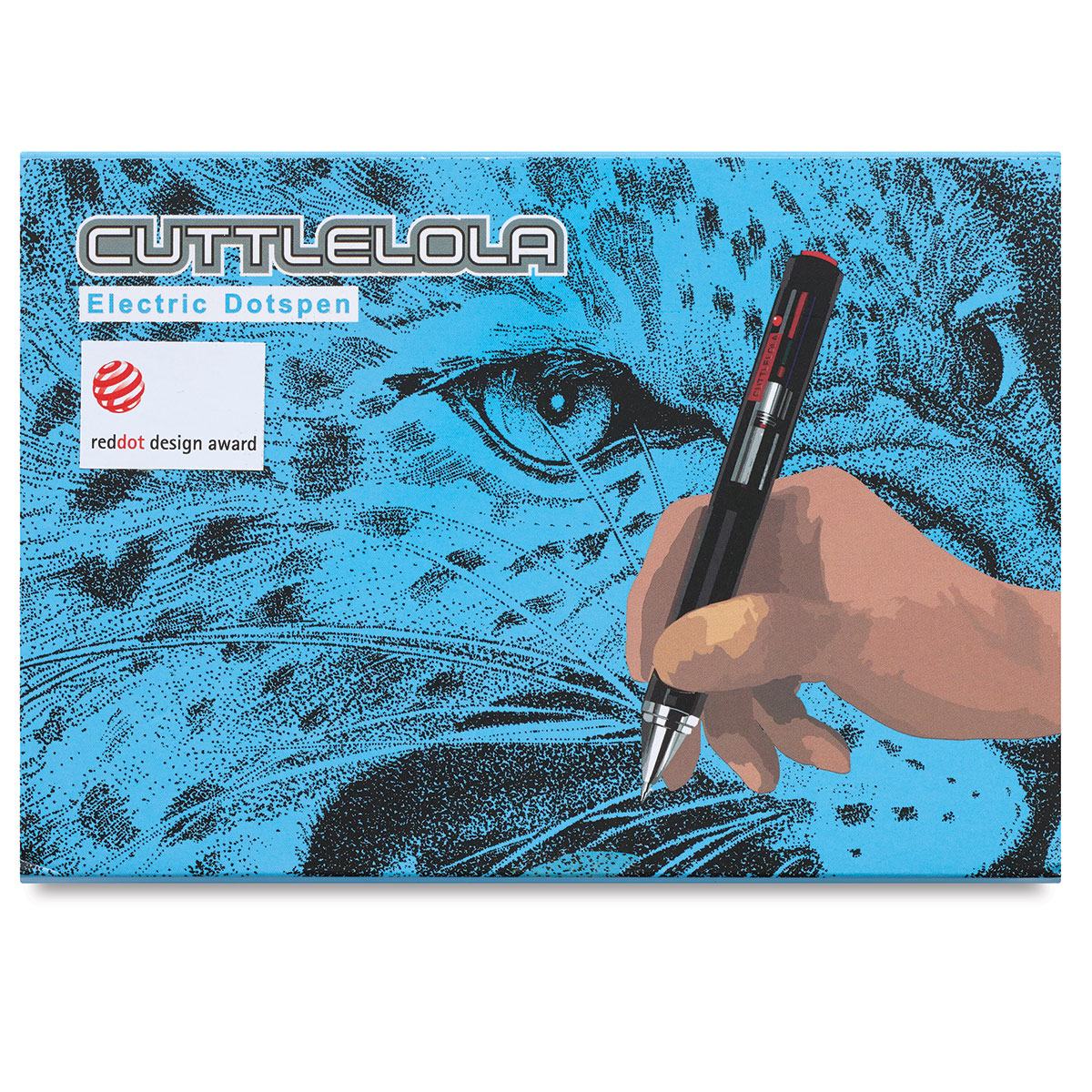 Cuttlelola Electric Dotspen II - The Black Knight, Rechargeable Pen for Artists, hobbist, tatooist, managa, Sketching, Stippl