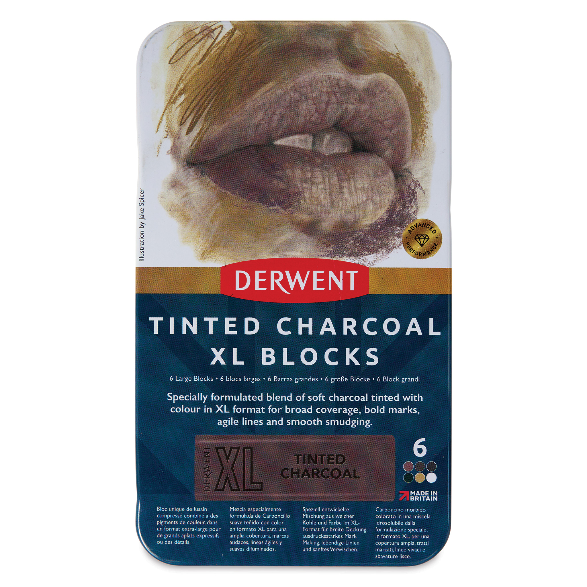 Derwent Tinted Charcoal XL Blocks