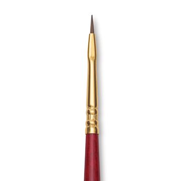 Open in modal - Blick Master Synthetic Kolinsky Brush - Long Handle, Bright, Size 0, close-up