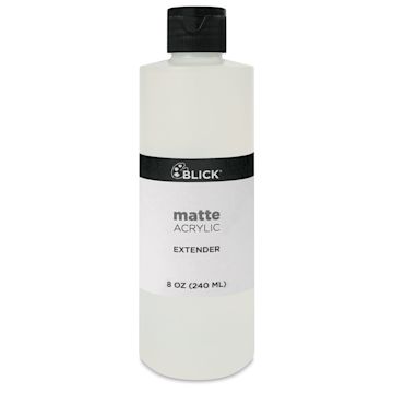 Open in modal - Blick Matte Acrylic -Extender, 8 oz bottle, front of bottle