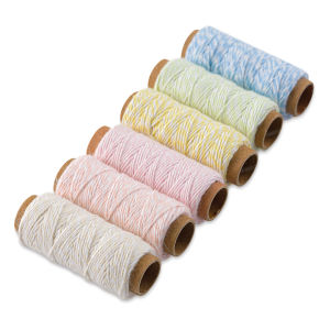 Hemptique Bakers Twine - Creamy Pastel, Package of 6 (Out of packaging)
