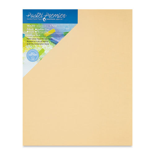 Handbook Paper Co. Pastel Premier Sanded Pastel Boards - 16 x 20, Buff,  Single Board
