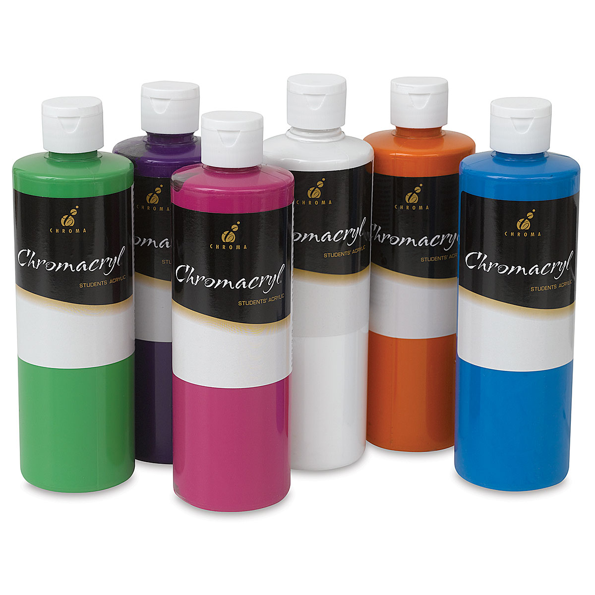 Chromacryl Premium Students Acrylic Paint Set 1 PT Assorted Primary Colors of 6