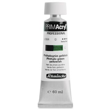 Open in modal - Schmincke Primacryl Professional Acrylic Paint - Phthalo Green Yellowish, 60 ml Tube