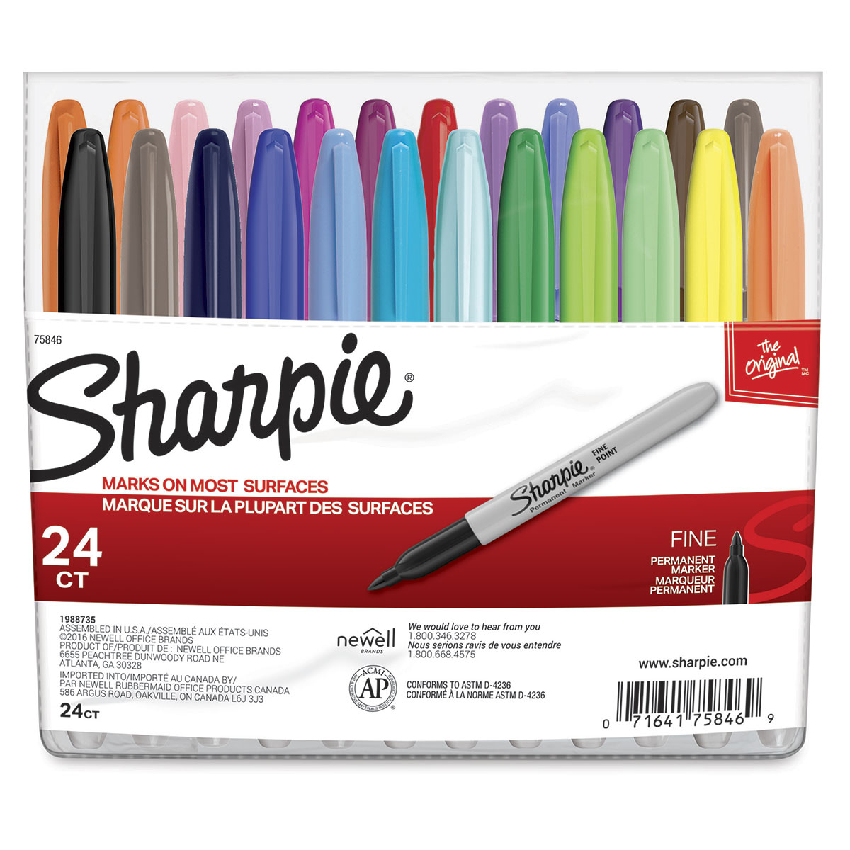 Sharpie Fine Point Permanent Markers - Portrait Colors, Set of 12, BLICK  Art Materials