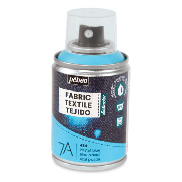 Pebeo 7A Fabric Spray Paint - Pastel Blue, 100 ml