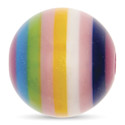 Rico Design Itoshii Plastic Bead - Striped Pearl, Pink Mix, 15 mm Dia.