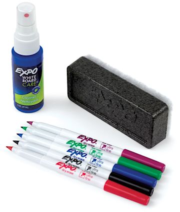 Open in modal - Expo Ultra-Fine Tip Dry Erase Markers - Starter Set