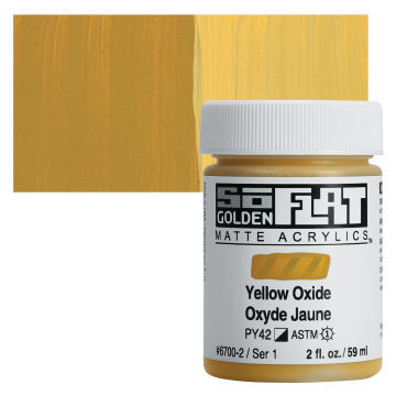 Golden SoFlat Matte Acrylic Paint - Light Green Yellow, 59 ml, Jar