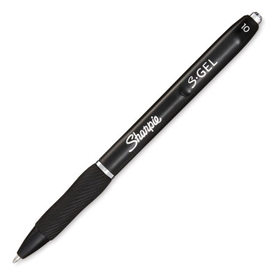 Sharpie S-Gel Pens - Single Black Pen shown at angle
