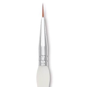Open in modal - Royal & Langnickel Soft Grip Synthetic Sable Brushes - Round, Short Handle, Size 0, close-up