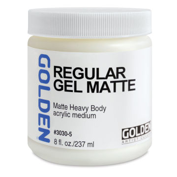 Golden Regular Acrylic Gel Medium - Matte, 8 oz jar
