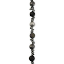 John Bead Solar System Glass Bead Strand - Comets, 7", 10 mm Dia.