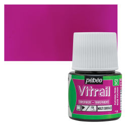 Pebeo Vitrail Paint - Fuchsia Pink , 45 ml bottle