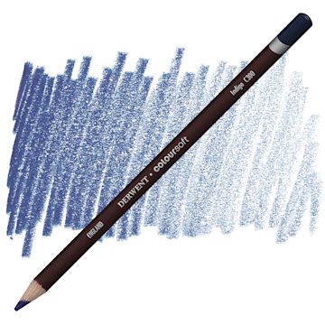 Open in modal - Derwent Coloursoft Pencil - Indigo pencil and swatch