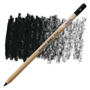 Bruynzeel Design Pastel Pencil - Black 10 (pencil and swatch)