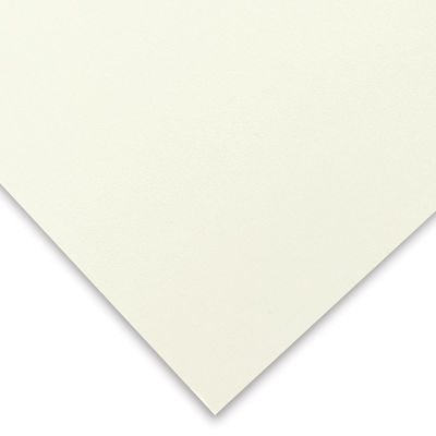 Mohawk Superfine Paper - Corner of Soft White smooth sheet showing color and texture