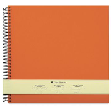 Open in modal - Semikolon Black Page Photo Album - Large Economy, Orange