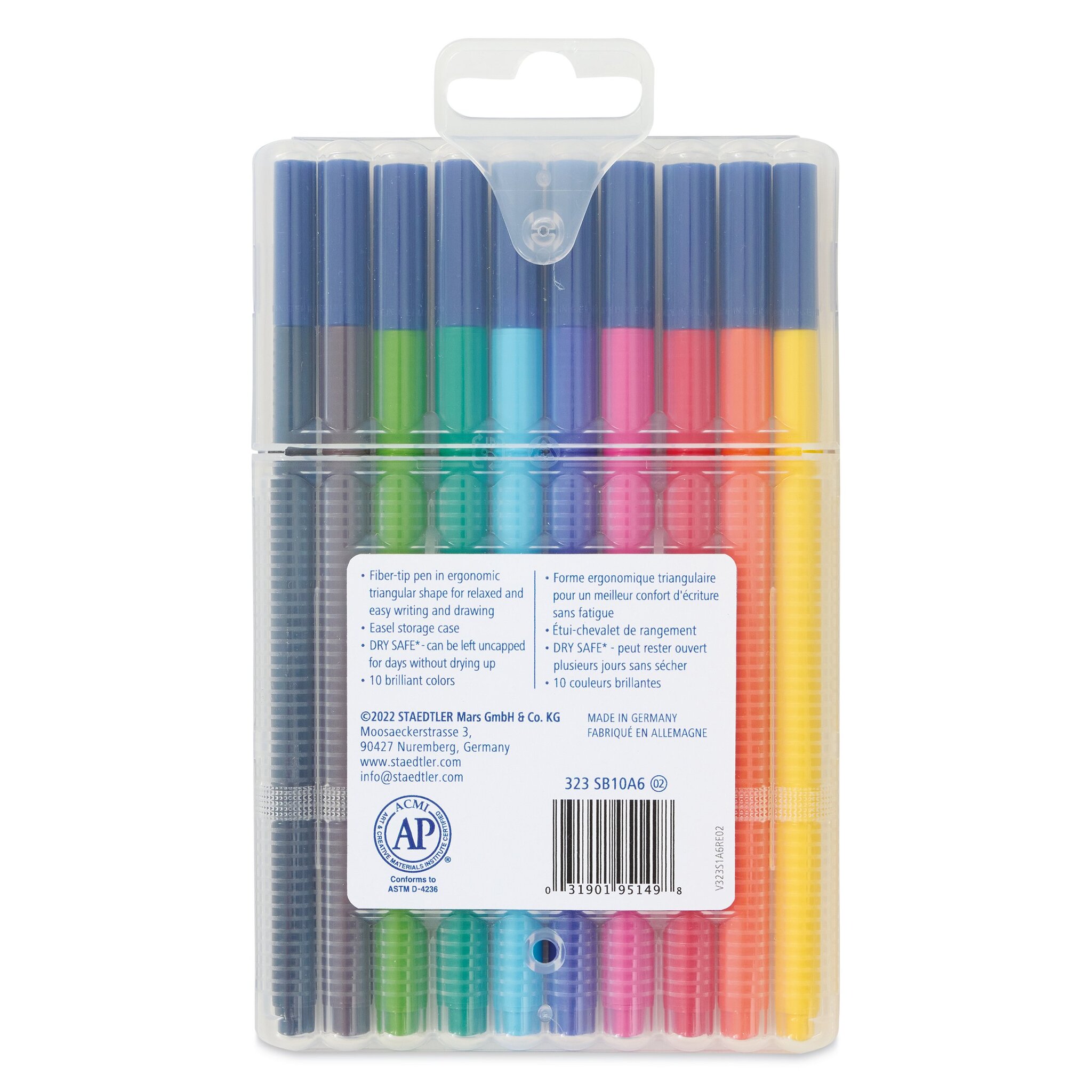 Staedtler Triplus Broadliner Felt Tip Pen - Assorted Colors, Set